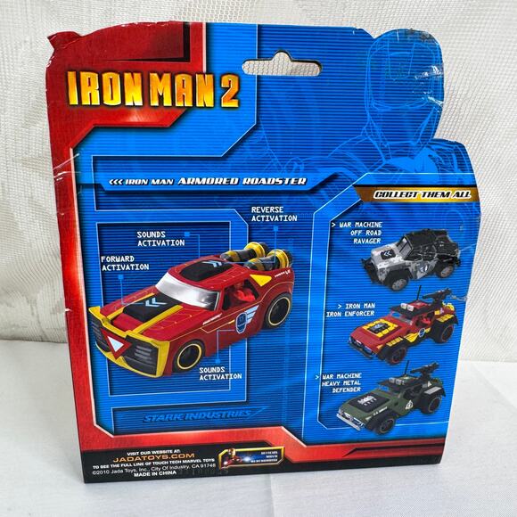 JADA Iron Man 2 Touch Tech Armored Roadster Mark VI lights sound action Marvel - Picture 3 of 7